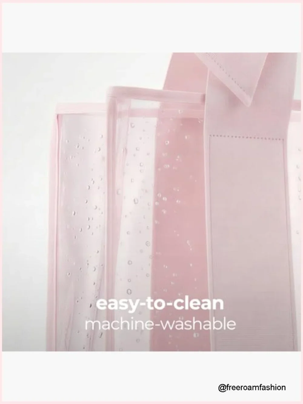 Large Waterproof Washable Tote Bag with Phone Pouch
